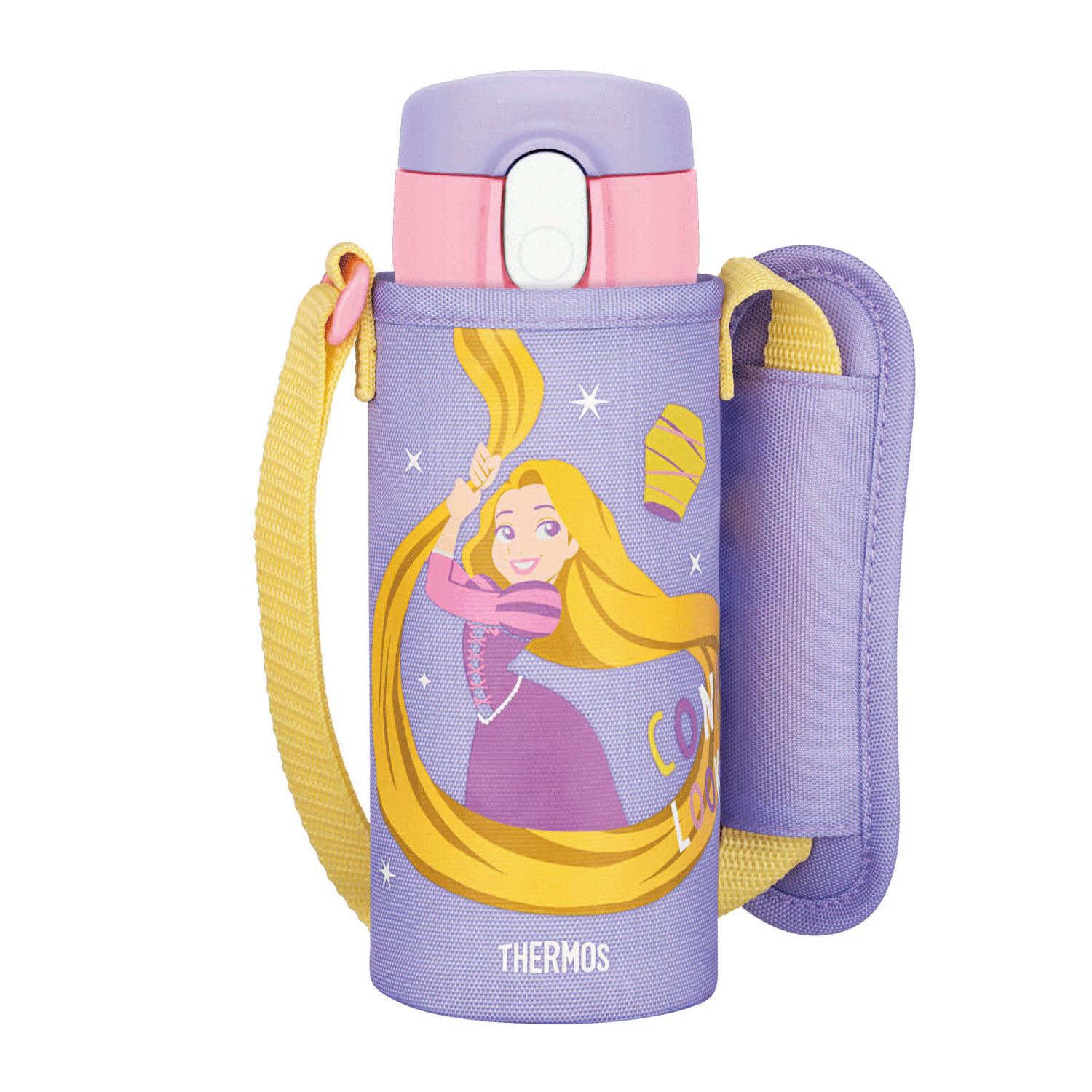 THERMOS Vacuum Insulated Straw Bottle 410ml Purple Pink Kids' Commute/School Use Cooling Only FJV-400FDS PL-P