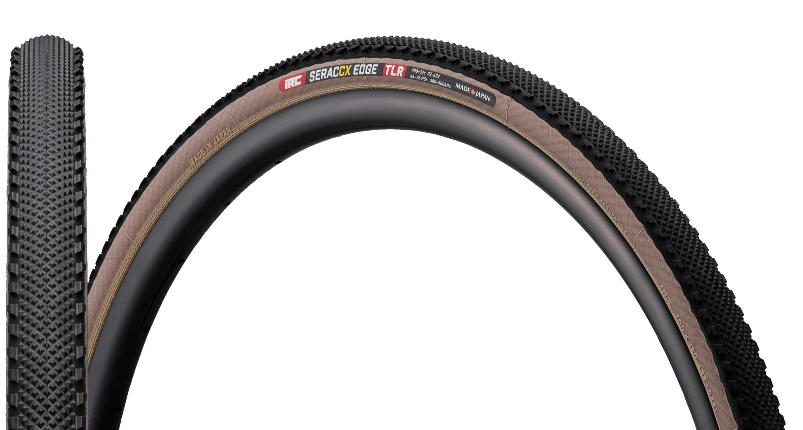 IRC Tire Bicycle Tire SERAC CX EDGE TLR (Serac CX Edge Tubeless Ready) 700×32c Tan Color 1 Piece 190619
