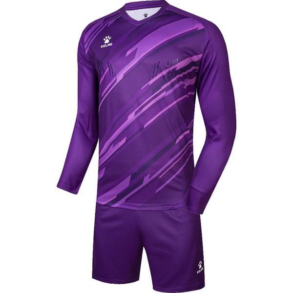KELME KIDS Long Goalkeeper Shirt and Pants Set Soccer/Futsal Wear (Junior) (3803286) (500) Purple 160