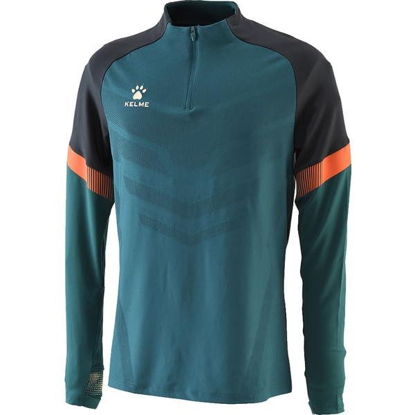 KELME Half-Zip Training Jacket Soccer/Futsal Wear (Men's Uniform) (8061TT1007) (365) Green X Black S