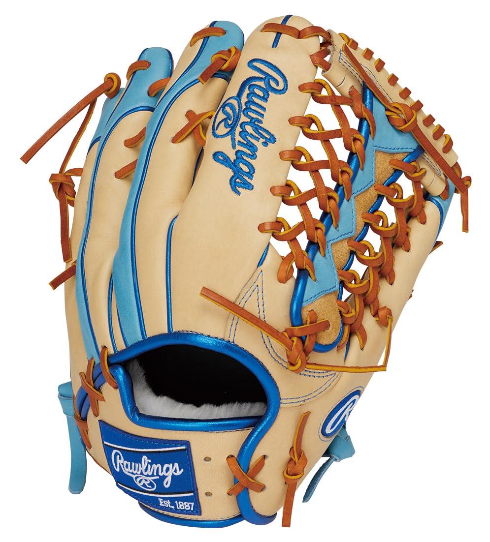 Rawlings Baseball Glove Softball Adult HOH PRO EXCEL Wizard #02 COLORS GR5HW2CB88MG Camel/Sax [Outfielder] Size 12.5 ※Left-handed (Right-hand wear)