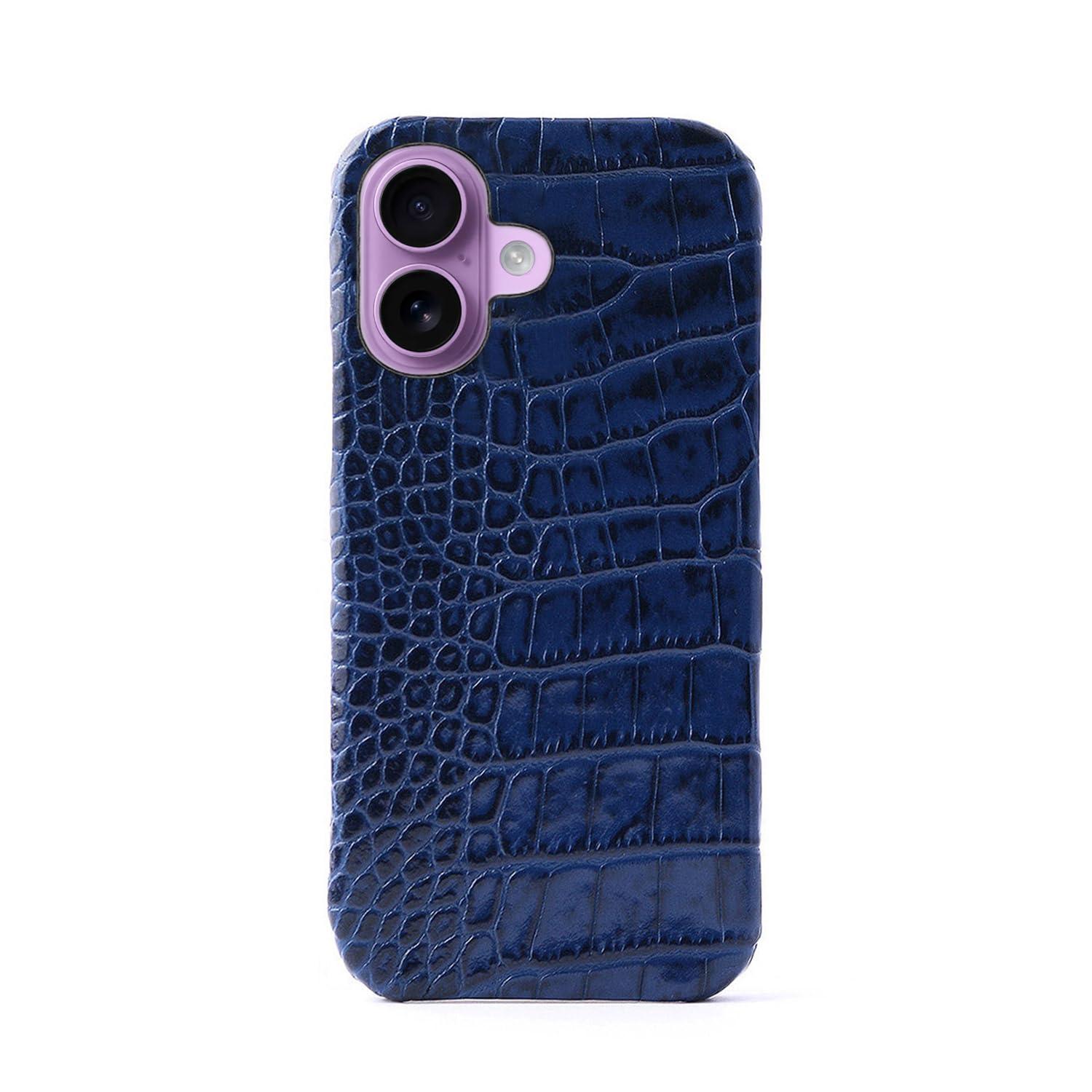 ABBI SIGNATURE LIPARI Italian Leather MagSafe-Compatible Back Cover for iPhone 17 Navy ABS27776i17