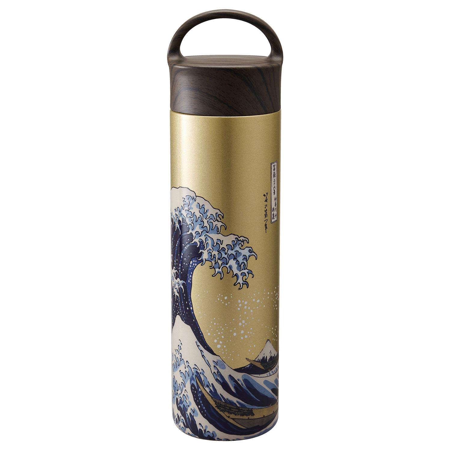 Japanese Traditional Culture Stainless Steel Mug Bottle 700ml 01 Big Wave