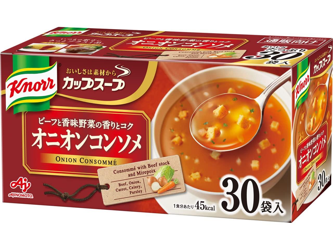 Ajinomoto Knorr Cup Soup Onion Consommé 1 box (30 servings)