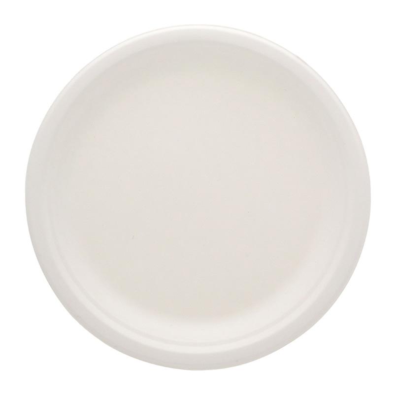 HEIKO Paper Plates Commercial Bagasse Paperware Deep Plate White 26cm 50-Pack