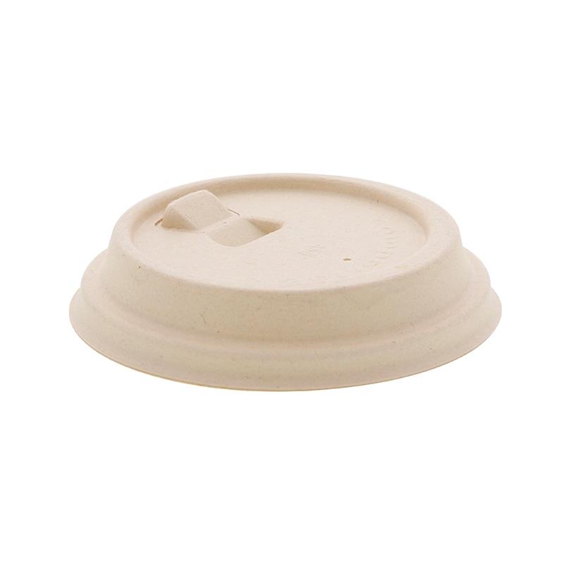 HEIKO Paper Cups Bagasse Paperware Lift-Up Lid Kraft 90mm Diameter 50 Sheets