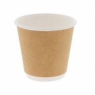 HEIKO Paper Cups Double-Wall Insulated Cups 9 oz. Unbleached 90mm Diameter 25-Pack