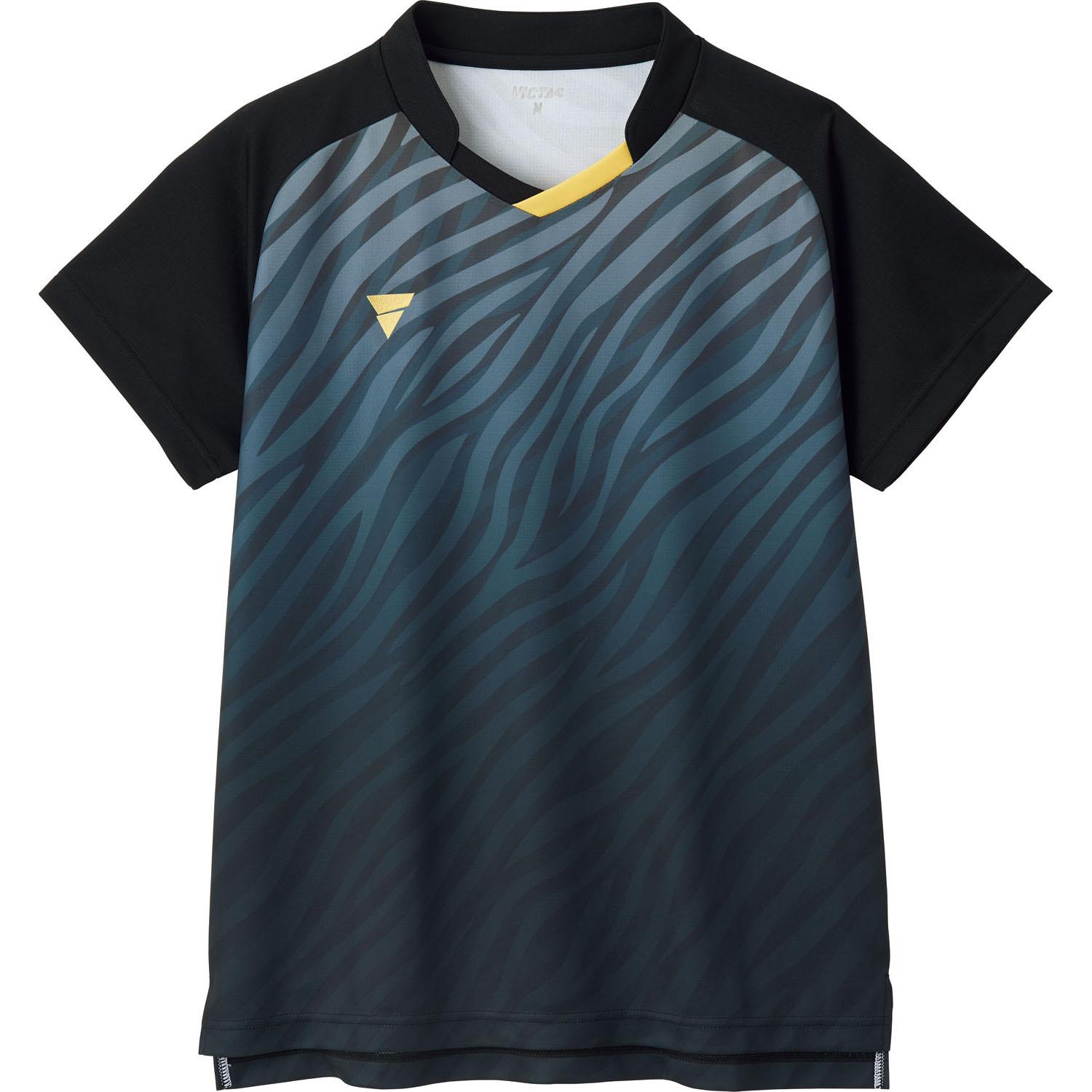 [VICTUS] Table Tennis Game Shirt V-GS501 JTTA-Approved Moisture-Wicking Quick-Dry Unisex Sizes 140cm~4XL Black S 512501