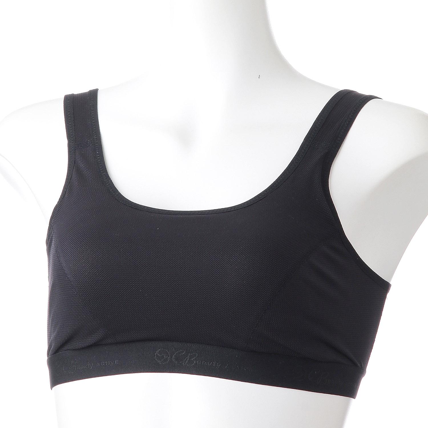 [Atugi] Bra [Clear Beauty Active] Active Moisture-Wicking Quick-Dry U-Back Sports Bra 97860AS Women's Black L Regular