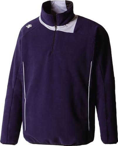 [Descente] Baseball Fleece Half-Zip Fleece Jacket DBX-2460C Men's D Navy
