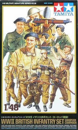 TAMIYA 1/48 Military Miniature Series No.26 British Army Infantry, European Theater Plastic Model Kit 32526