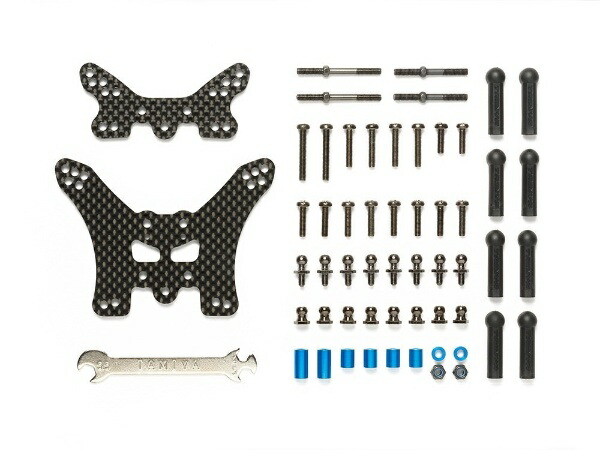 TAMIYA Hop-Up Options No.1754 OP.1754 TT-02B Carbon Damper Stays (F/R) 54754