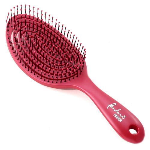 Kinugawa Company 3D Detangling Brush Spiral No.8200 Red Hair Brush 1 Piece