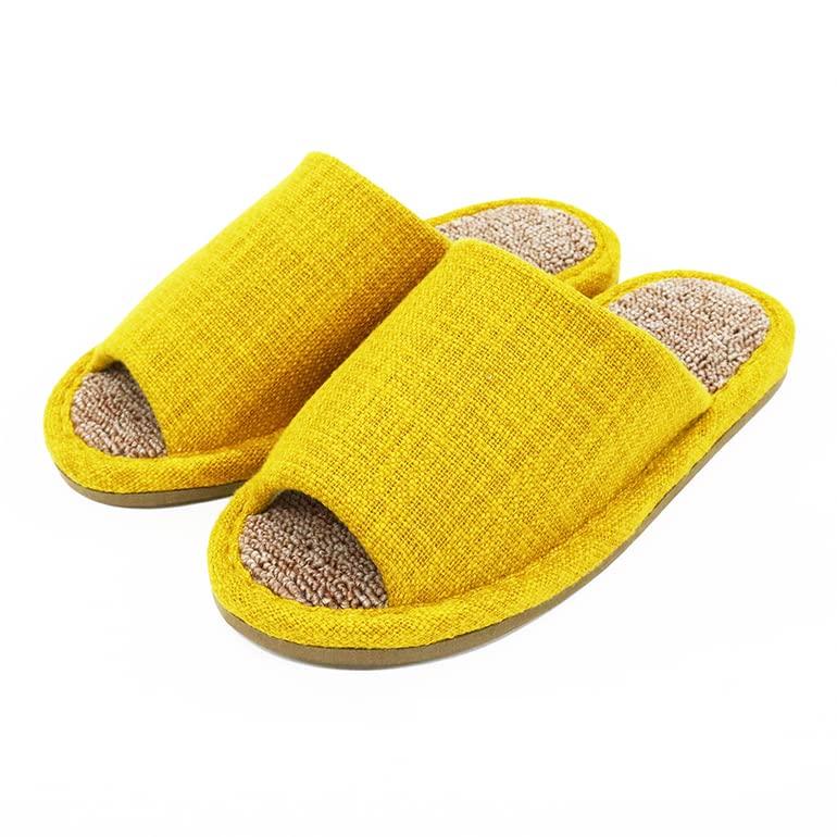 ECRU Carpet Pile Slippers Golden Yellow M
