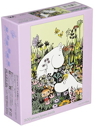 Yanoman 300-Piece Jigsaw Puzzle: Moomin in the Flower Garden (26x38cm) 03-874 Includes: Piece Request Postcard, Glue, Spatula, Service Card, Jigsaw Puzzle Instructions
