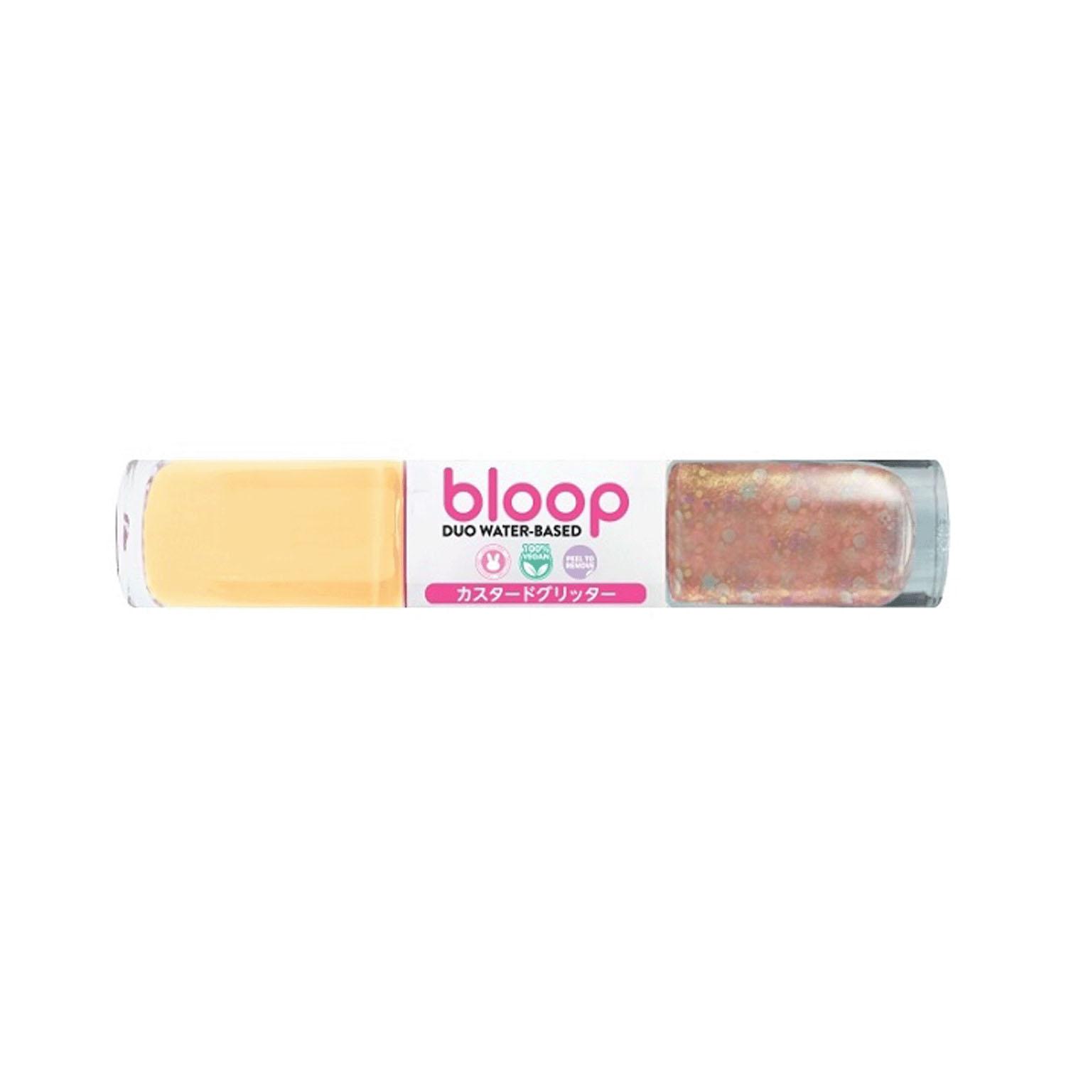 bloop Dio Water-Based Nail Polish 17 Custard Glitter