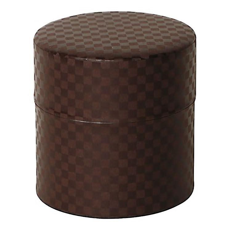 Yamako Yamako Tea Canister Tea Can Tema Hima Workshop Pott-Kan Modern Checkered Pattern Tea S Made in Japan Stylish Cute Tea Leaves Tea Black Tea Coffee Storage Case Preservation Container 78343