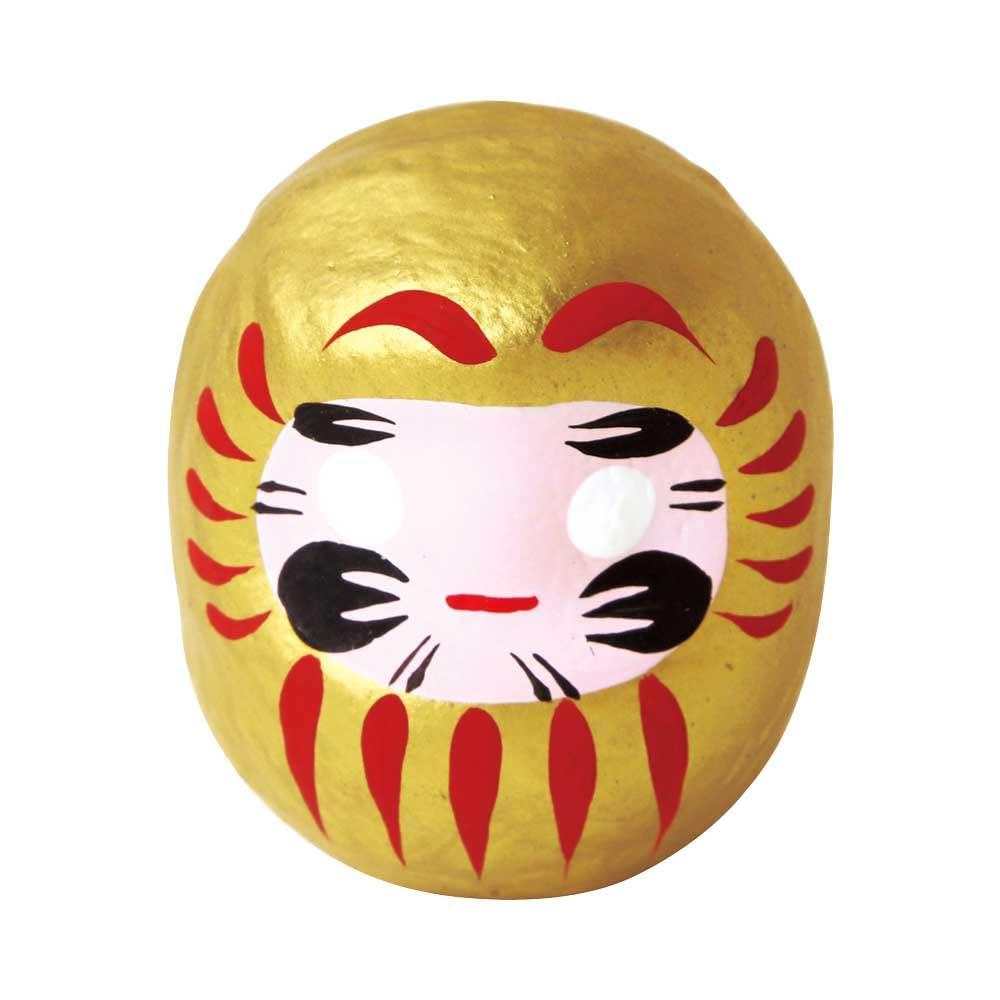 Yamako Temahima Workshop Feng Shui Daruma Doll Gold yamaco78425