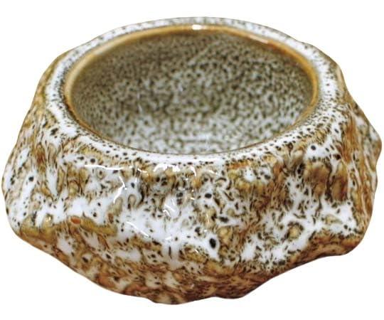 Yamaco Temahima Workshop Rock-Shaped Spice Container, Lidless, Yuzu White yamaco79447