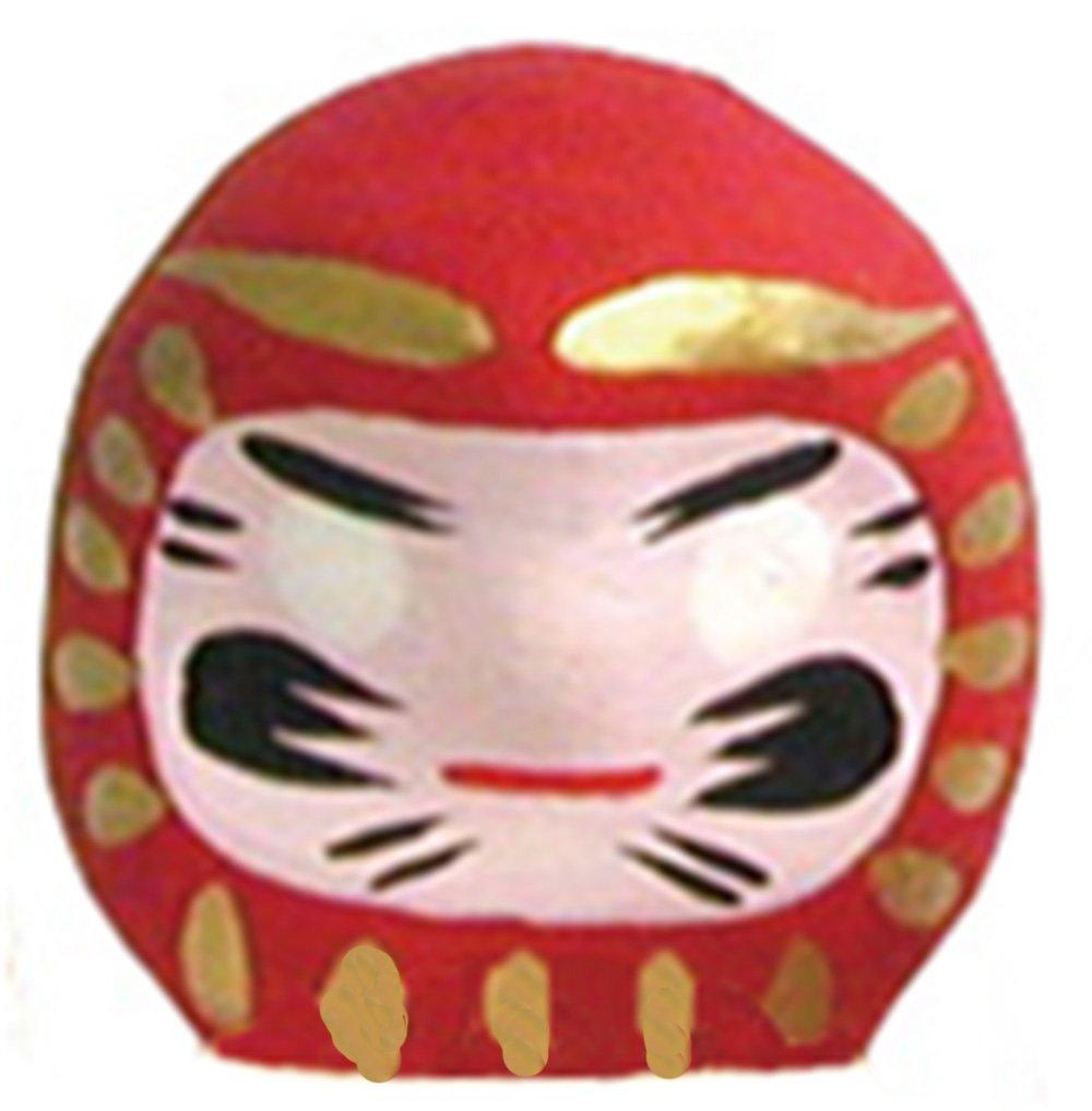 Yamaco Temahima Workshop Feng Shui Daruma Doll - Red Boosts Work, Competition, and Success Luck Attracts Good Fortune yamaco85041