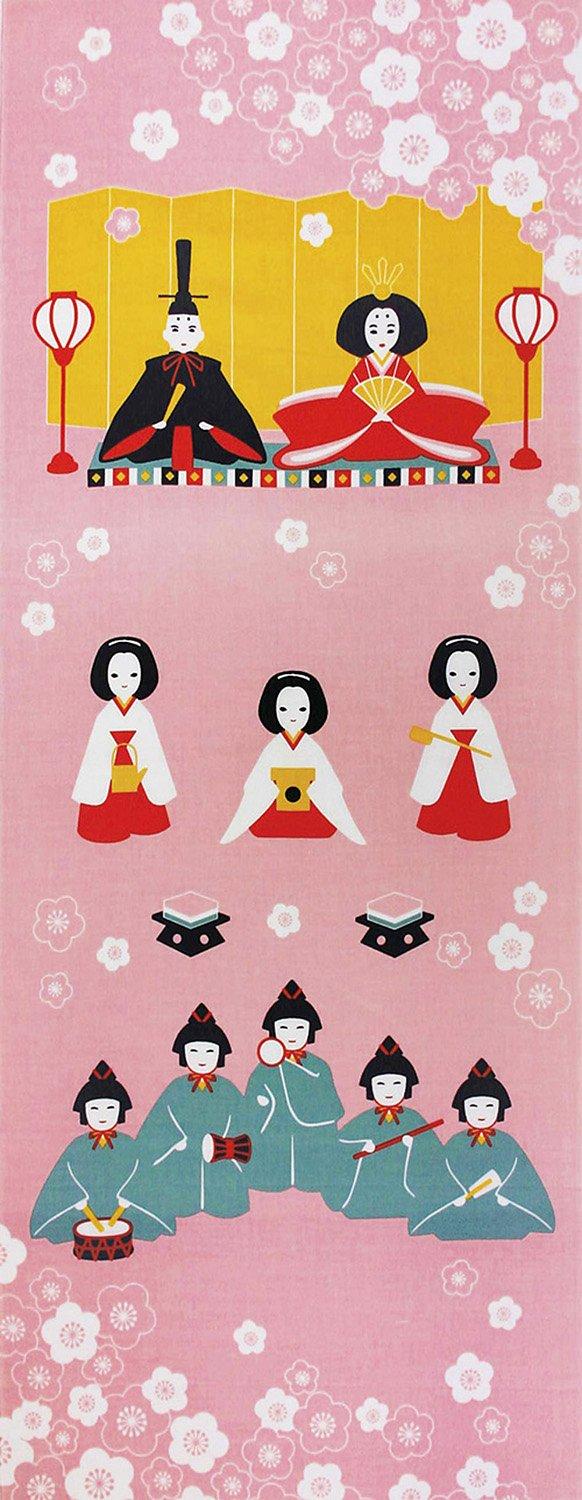 Yamako Shikisai Cloth Tenugui Hinamatsuri 35×90cm 87548