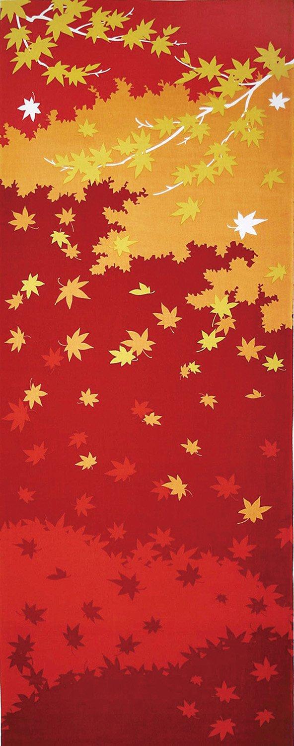 Yamako Shikisai Cloth Tenugui Maple Leaves 35×90cm 87556