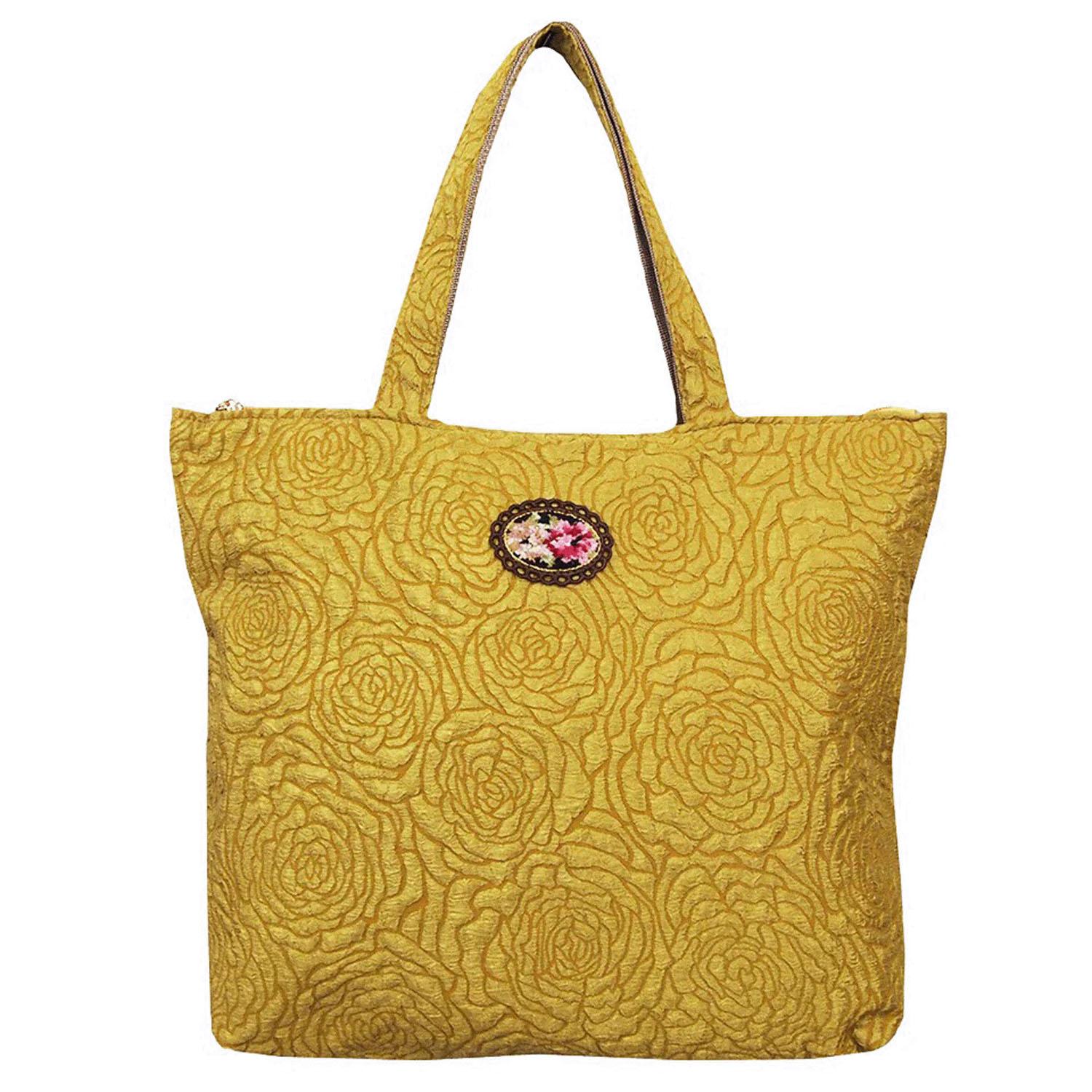  Rose stamped handbag gold