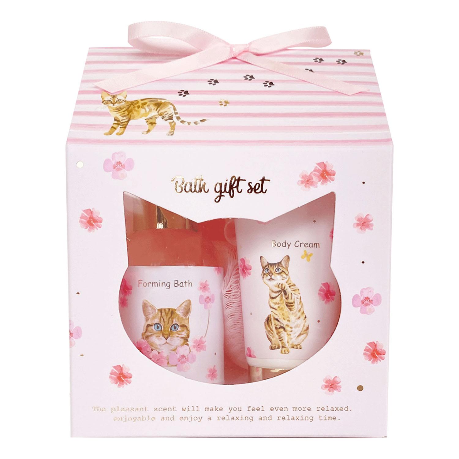 Cat Retreat Bath Gift Pink  C7018038