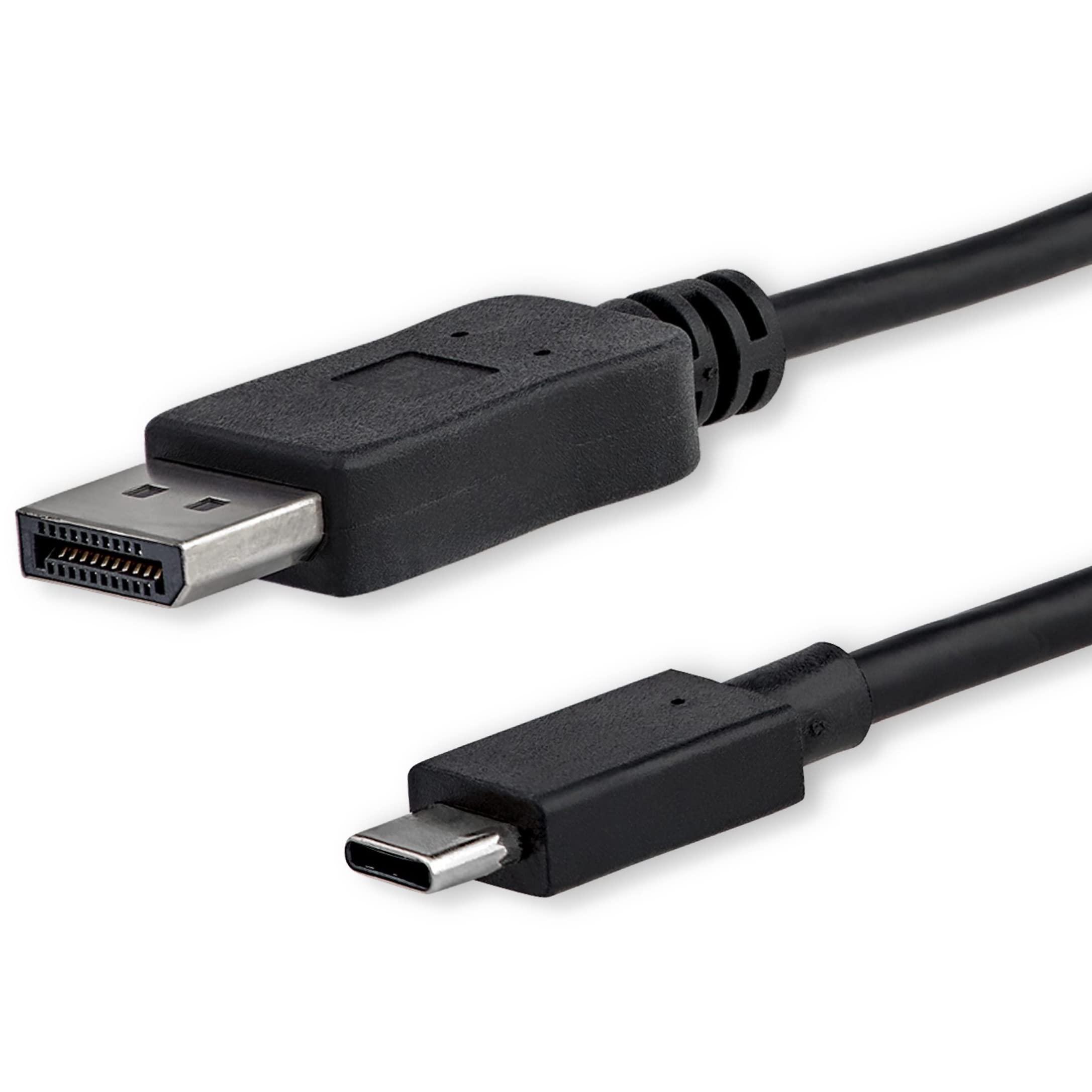 StarTech.com USB Type-C to DisplayPort Conversion Display Adapter Cable 1m 4K/60Hz Black CDP2DPMM1MB 1 piece