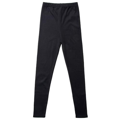 Premium Material 10-Inch Length 100% Cotton Leggings - Black - L to LL