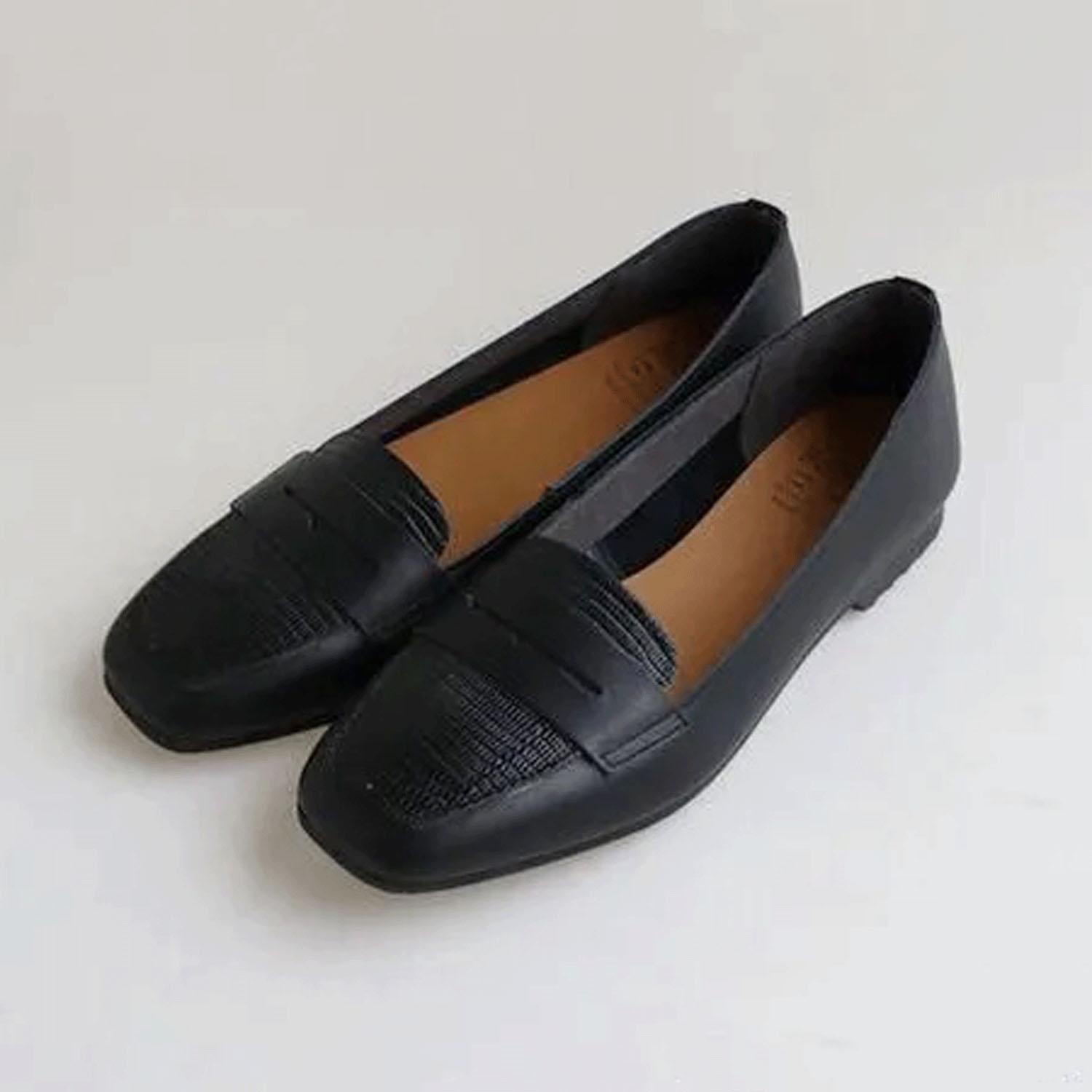 RP-562 Recipe Square Loafer Black 23.5cm