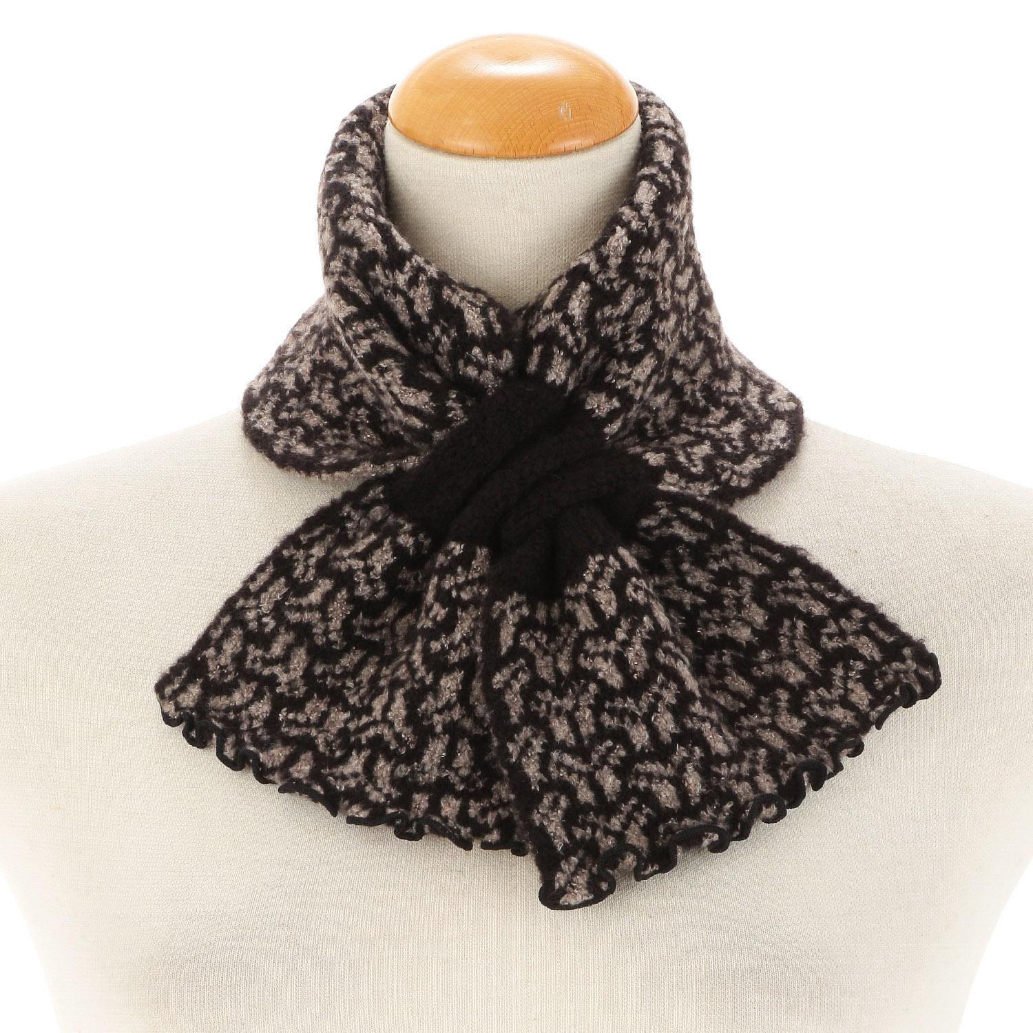 Made in Japan Slip-On Muffler Set Tortoise Shell Pattern