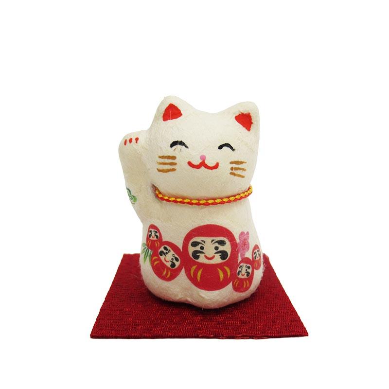 Torn Washi Paper: Japanese Colors Maneki-neko (Mini)/Daruma