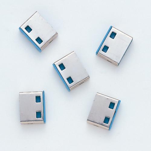 USB Connector Mounting Security Mounting Parts (Blue / 5 pieces)