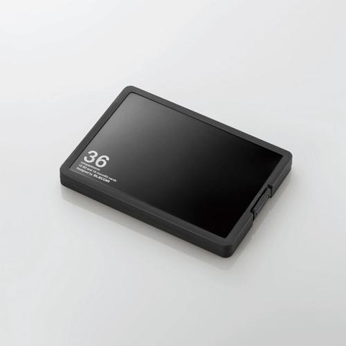 SD/microSD Card Case (Holds 36 Cards / Black)