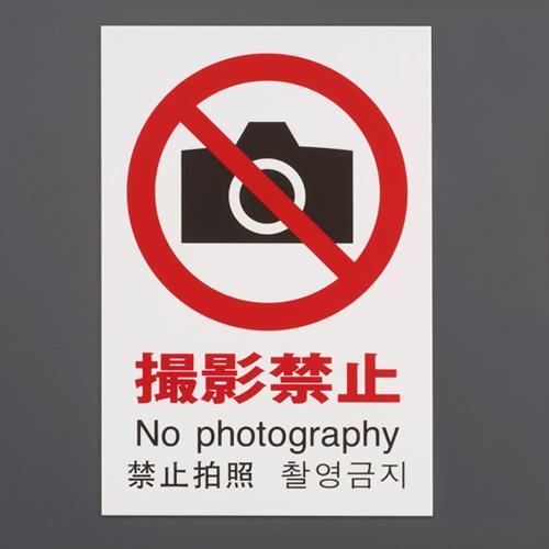 300x200mm Pictogram Sign [No Photography]