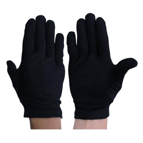 [L] Gloves (Lightweight, Cotton, Black / 12 pairs)
