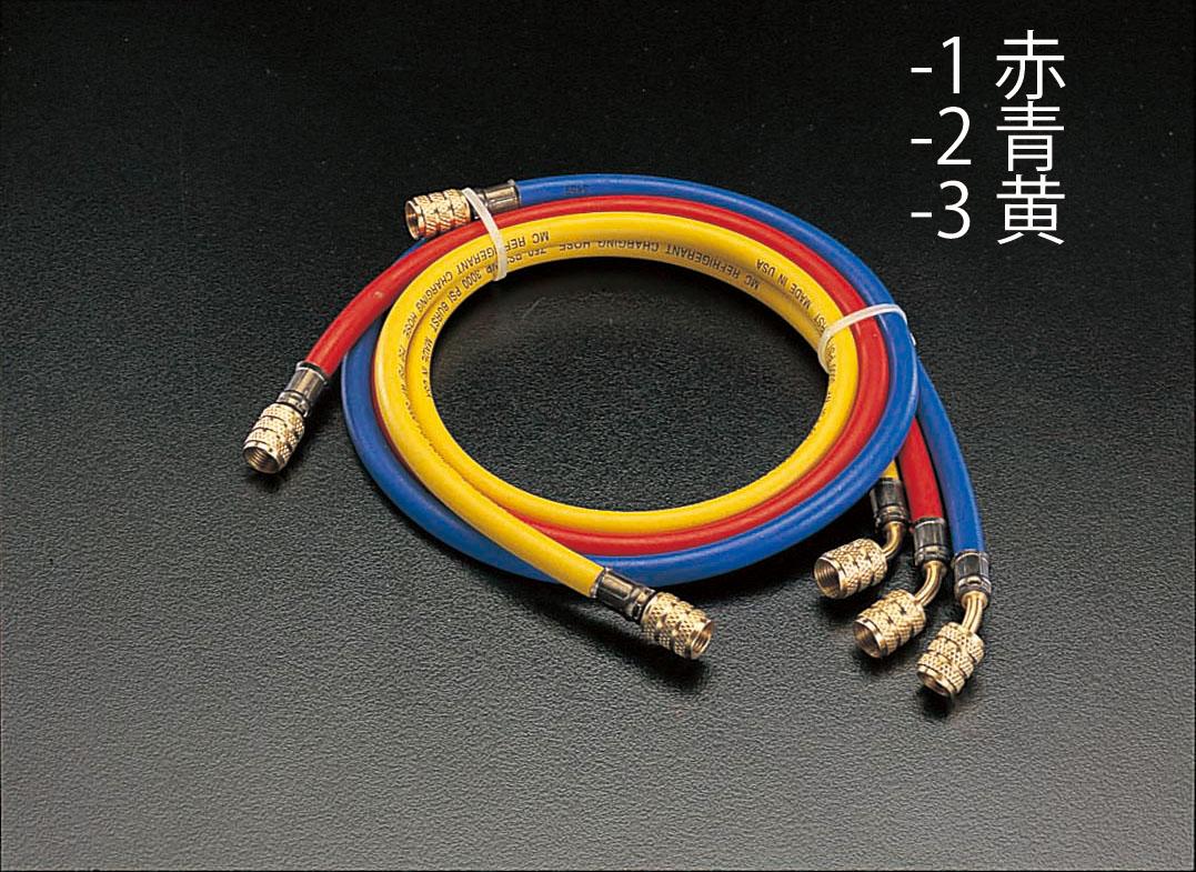 [R404A・R407C] 150cm Charging Hose (Blue) EA104LP-2