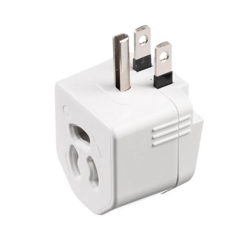 AC125V/15A Plug Conversion Adapter (Built-in Thermal Fuse)