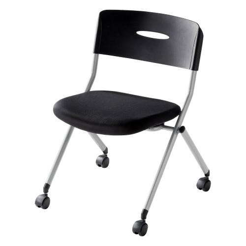 Folding Chair (with Casters / Black)