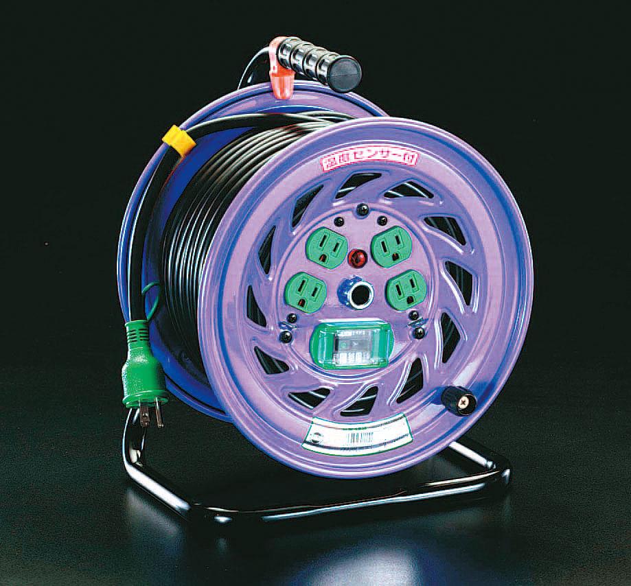 ESCO AC100V/15A/30m Cord Reel (with Ground Fault Circuit Interrupter) EA815DJ-30