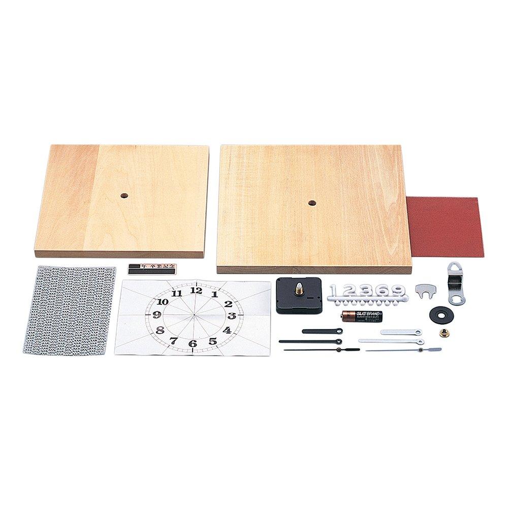 Wooden Carved Clock Set Small