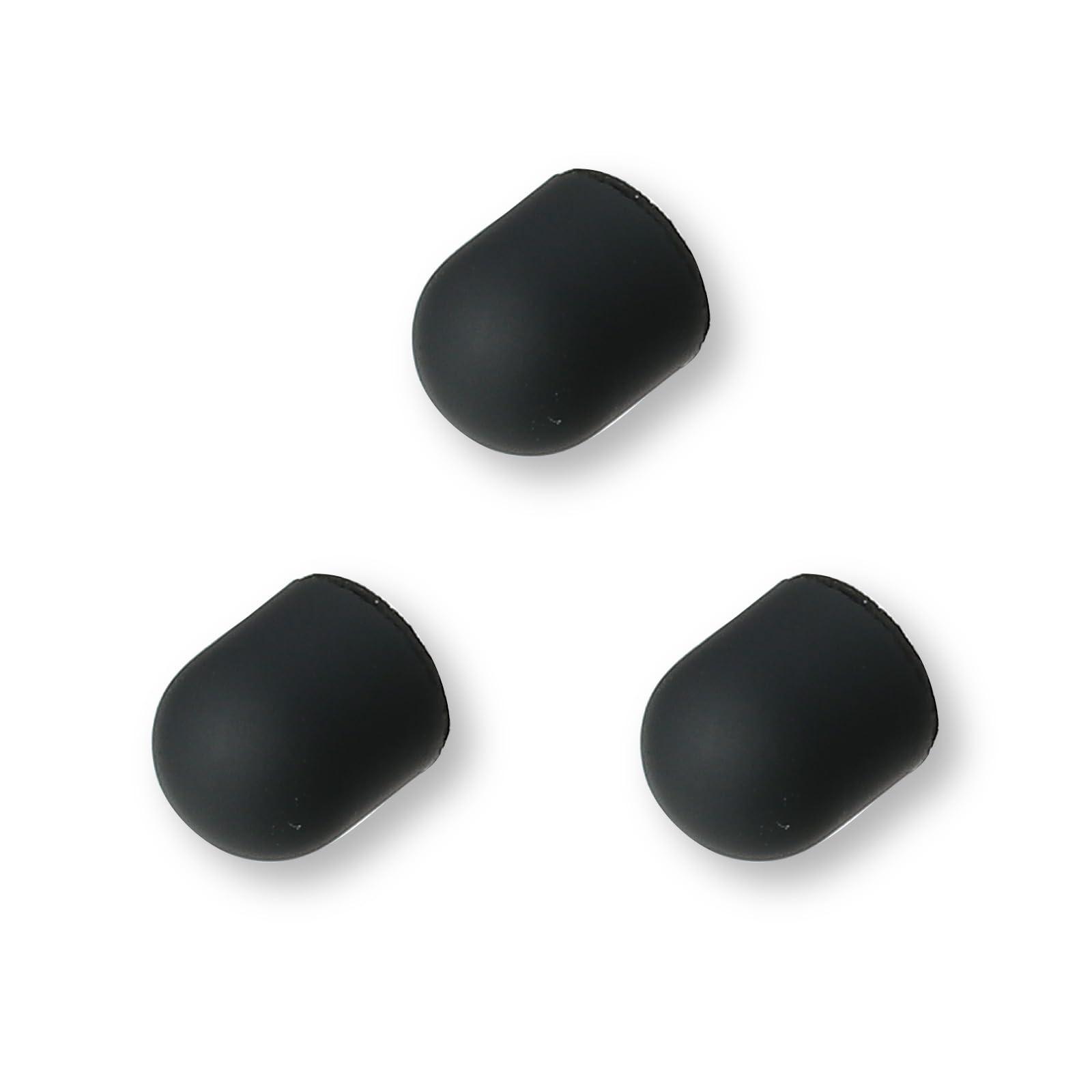 2-Way Pencil-Shaped Hex Touch Pen Replacement Tips Silicone Rubber Set of 3
