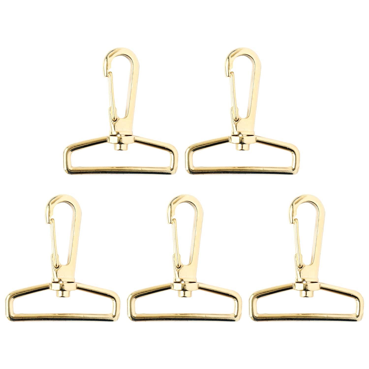 Nippon Button Trading Co., Ltd. Bag Snap Hooks 40mm, 10-Piece Pack, Gold S27-610-G