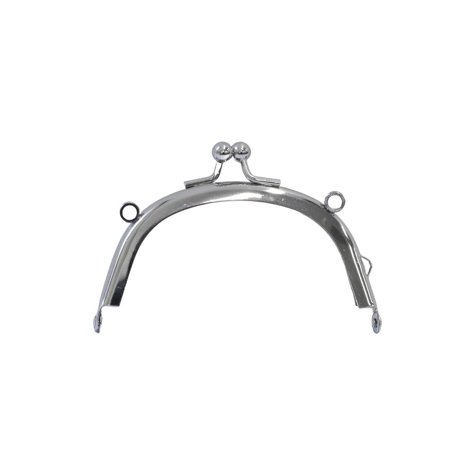 Nippon Chuko Metal-Faced Clasp Approx. 7.5×5.5cm 1 Piece Silver SKK3-S