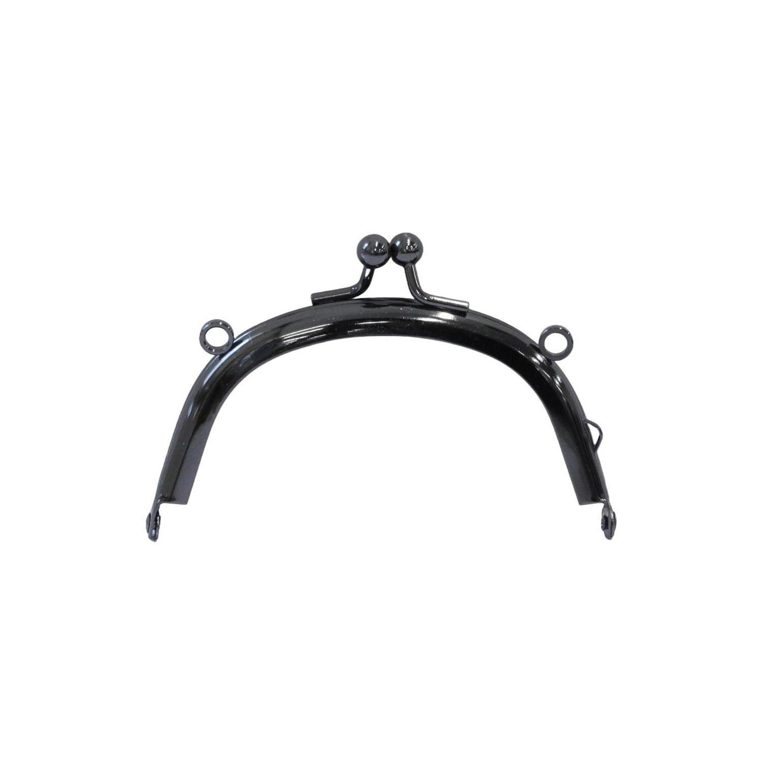 Nippon Chuko Can-shaped Metal Frame Approx. 7.5 × 5.5 cm 1 Piece Black Nickel SKK3-B