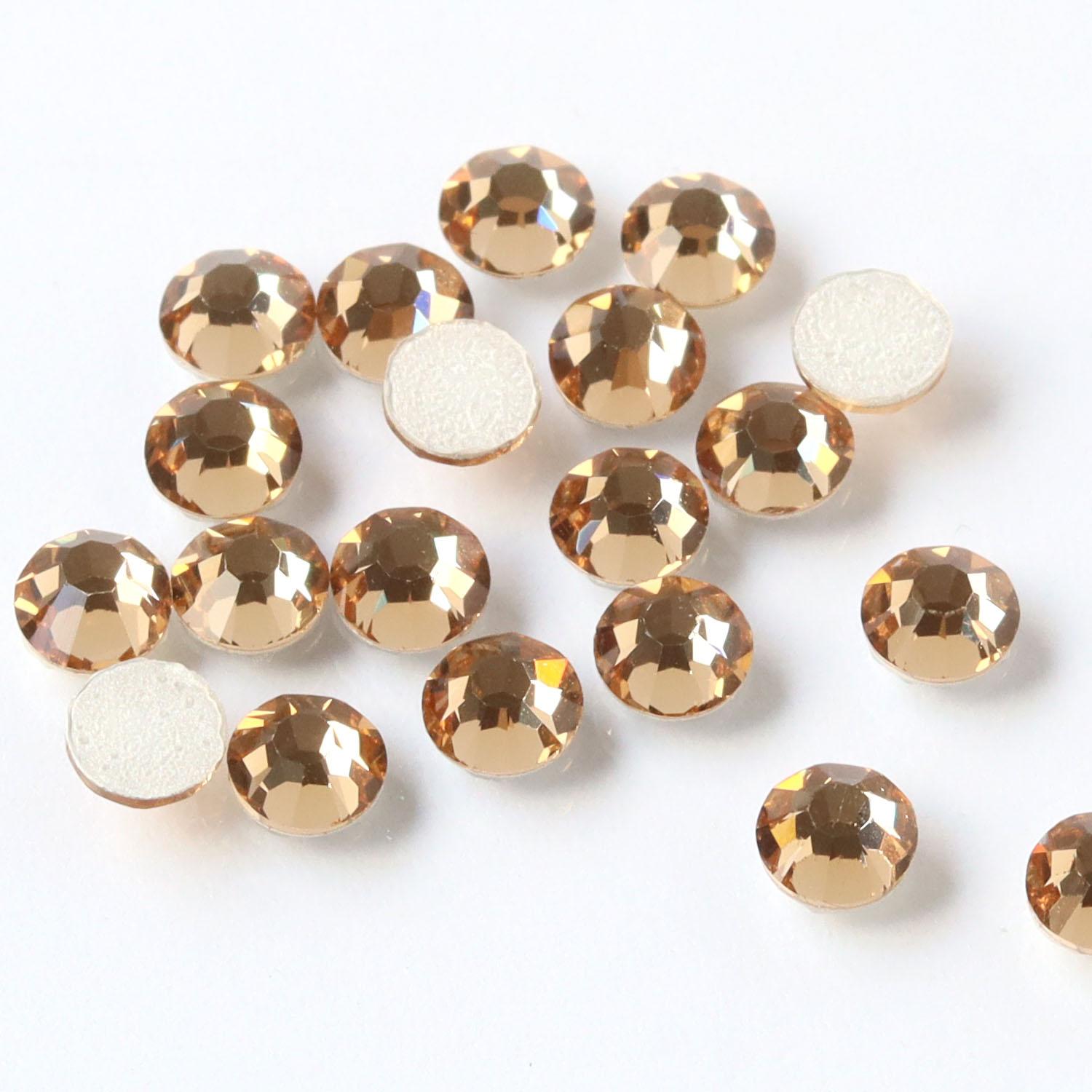 NBK Preciosa Rhinestone Bond Adhesive SS20 144-Piece Pack Light Colorado Topaz P2028SS20-10330L