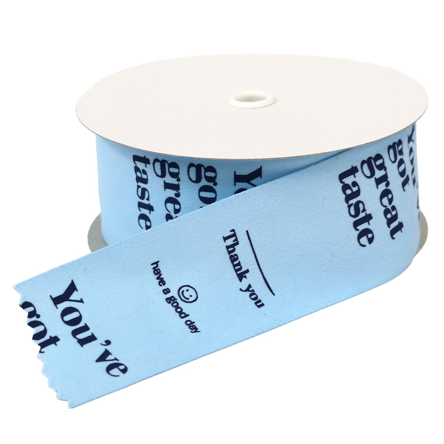 Nippon Chuko Logo Ribbon Pop 38mm Width 10 Yards Soda KLR4-LTBL