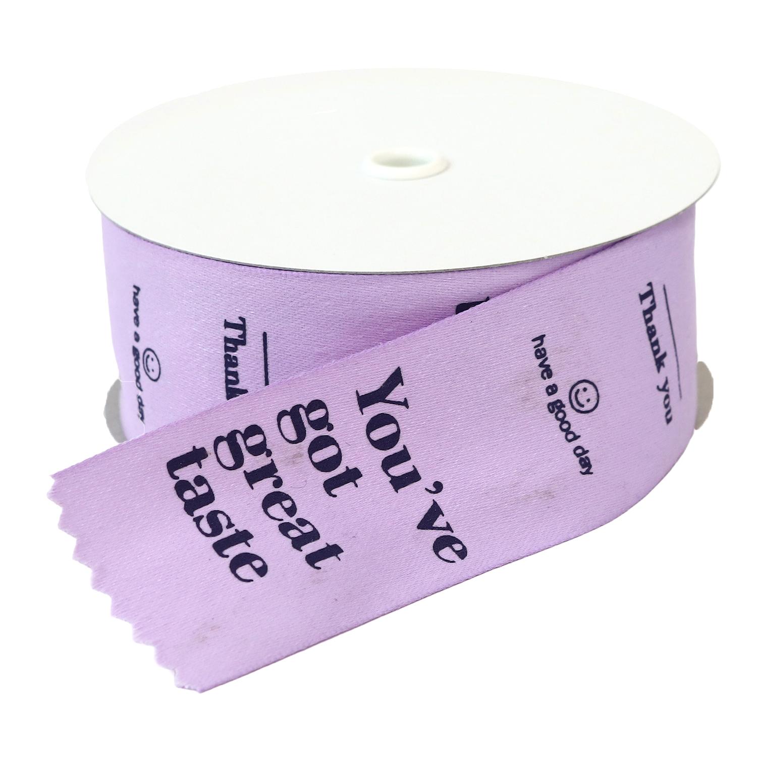 Nippon Chuko Logo Ribbon Pop 38mm Width 10 Yards Lavender KLR4-PU