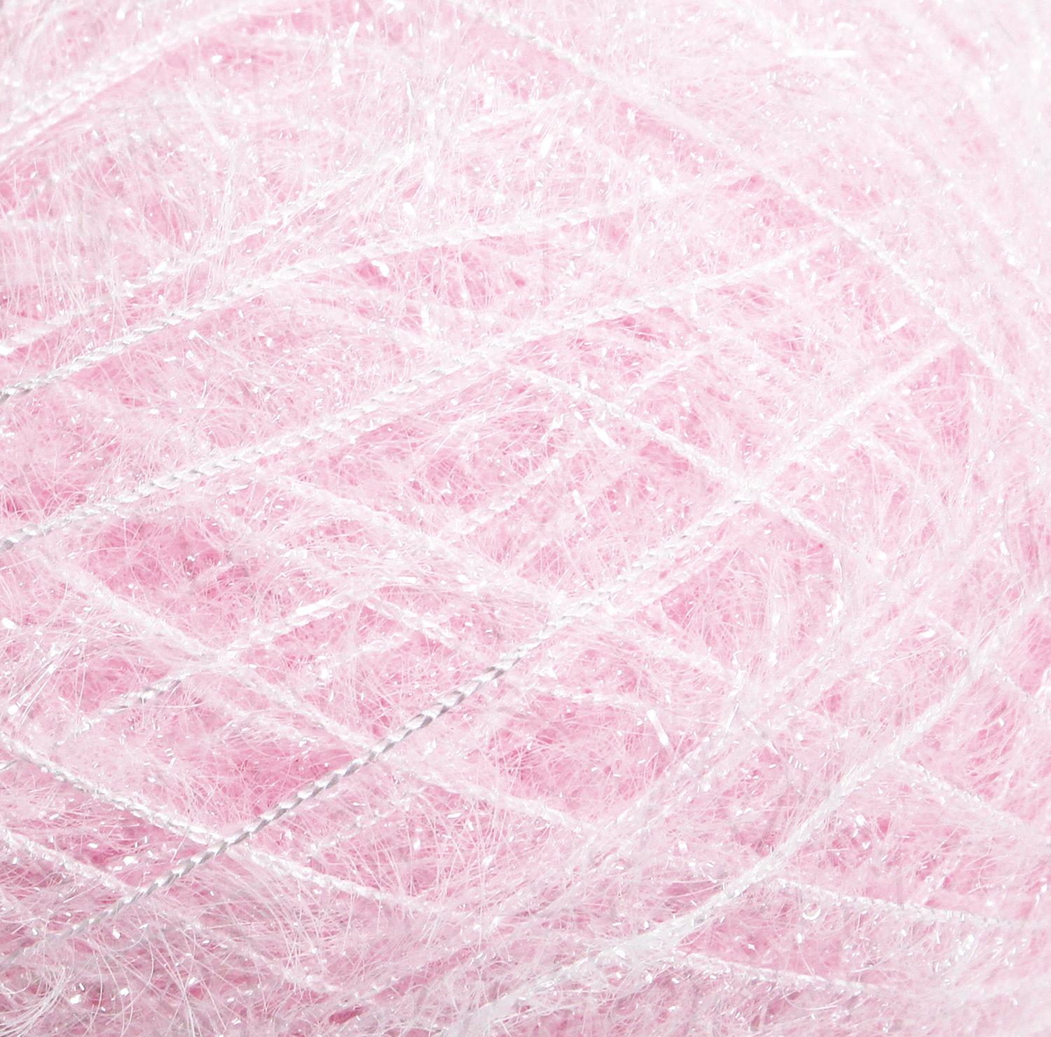 Knit Wit Korean Eco Scrub Yarn Bubble Foret - 90g × 4 skeins of same color Powder Pink (Powder Pink) KNW-BFP31